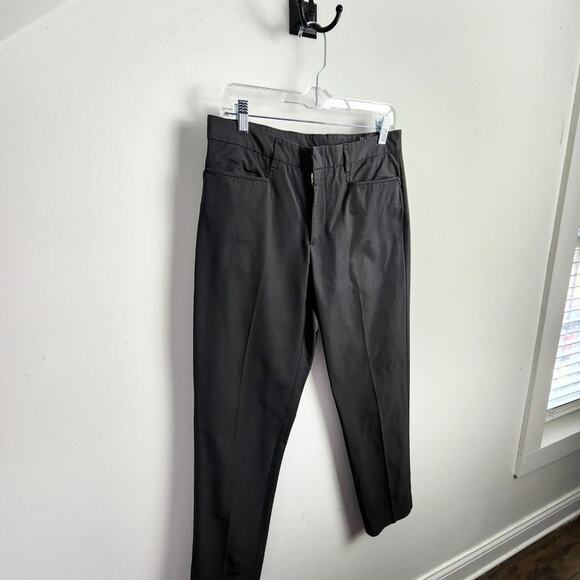 BCBGMaxAzria Dark Gray Pleated Business Slacks Size 30 - Picture 3 of 13